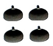 NPE Modellbau NZ55302 - H0 - Puffer schwarz unbedruckt (4 Stück)